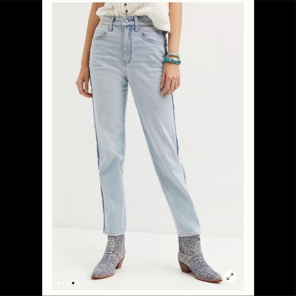 NEW Anthropologie Pilcro The Vintage Straight Jeans Seammed 27 - Picture 4 of 11